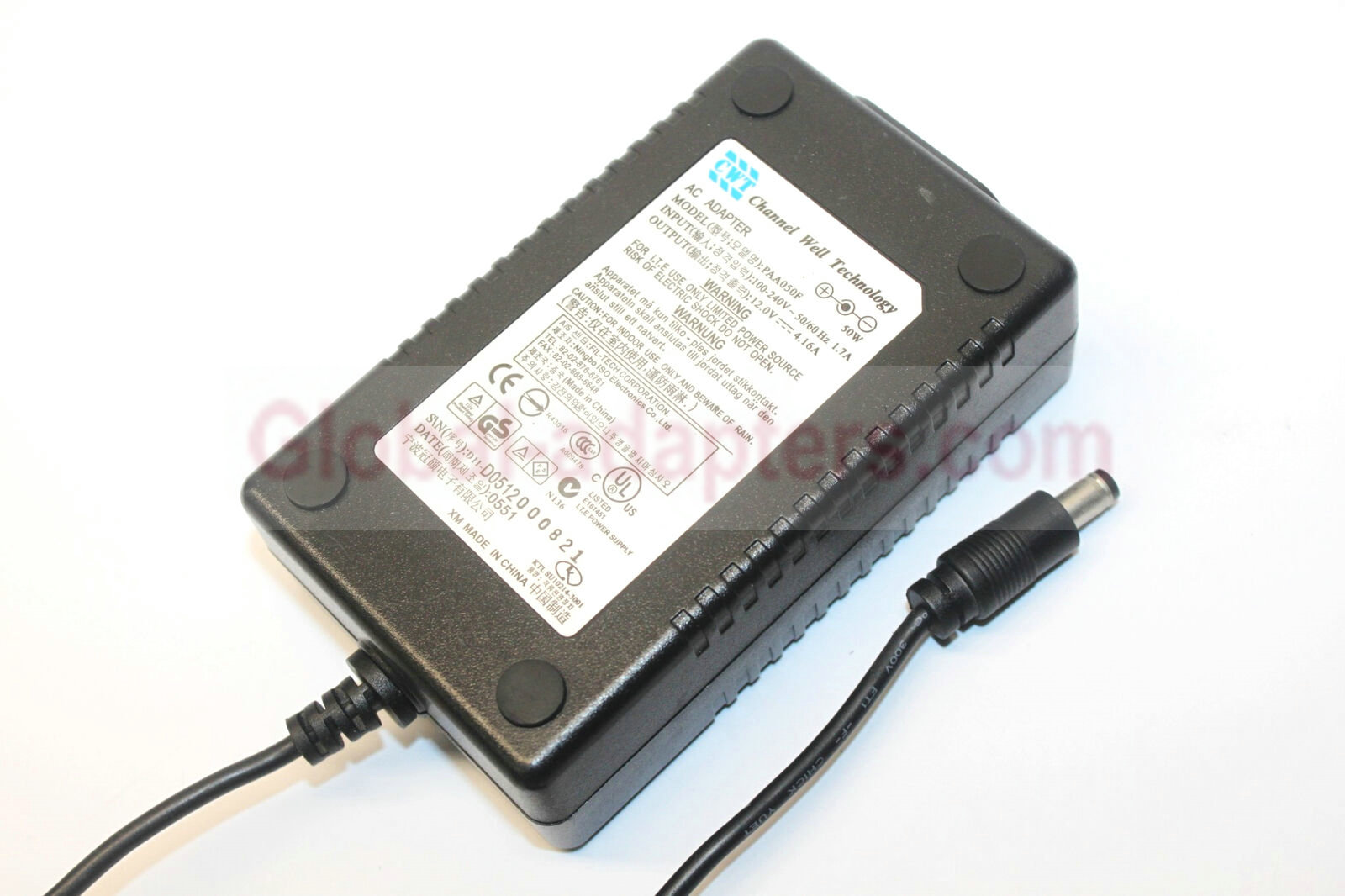 New 12V 4.16A CWT Channel Well Technology PAA050F ITE Power Supply Ac Adapter - Click Image to Close